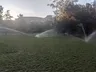 sprinklers watering Parfet Park - Castle Rock in Colorado