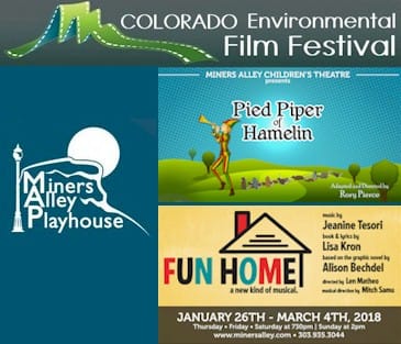 Colorado Environmental Film Festival and Miners Alley Playhouse - Golden Colorado