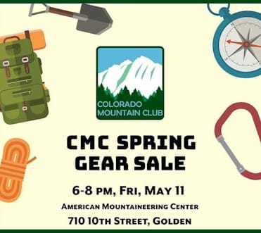 Colorado Mountain Club Spring Gear Sale - Golden Colorado