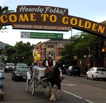 Free Carriage Rides in Downtown Golden Colorado