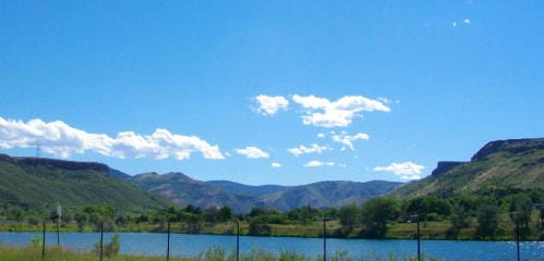North and South Table Mountains with Mt. Zion and Lookout Mountain in the background - Golden Colorado