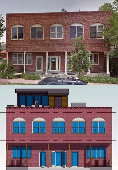Before and After pictures of 912 12th St.