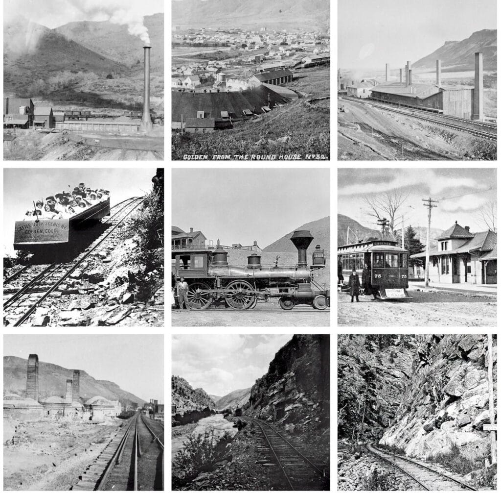 9 excerpts from Richard Ronzio photos featuring Colorado Railroads
