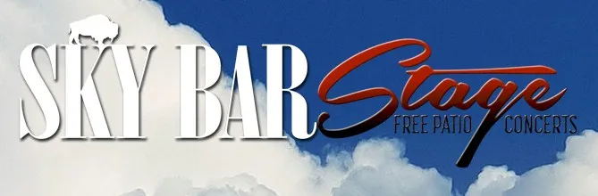 Logo for the Sky Bar Stage at the Buffalo Rose