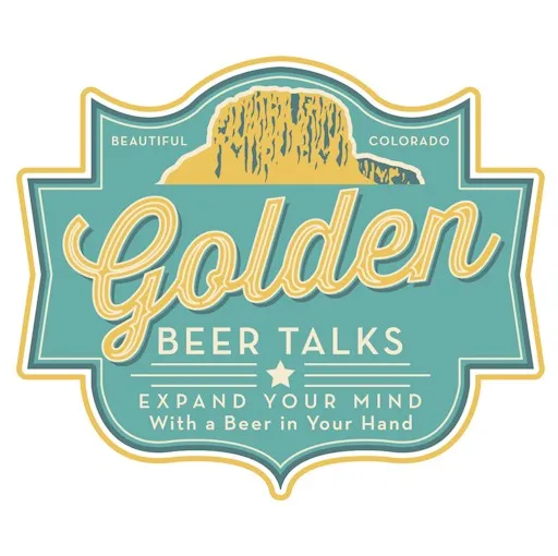 Golden Beer Talks logo includes drawing of Castle Rock and tag line "Expand Your Mind with a beer in your hand."