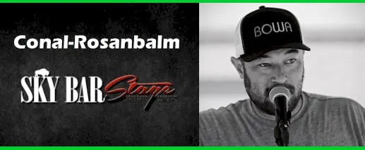 Conal Rosanbalm at the Buffalo Rose on the Sky Bar (outdoor) Stage