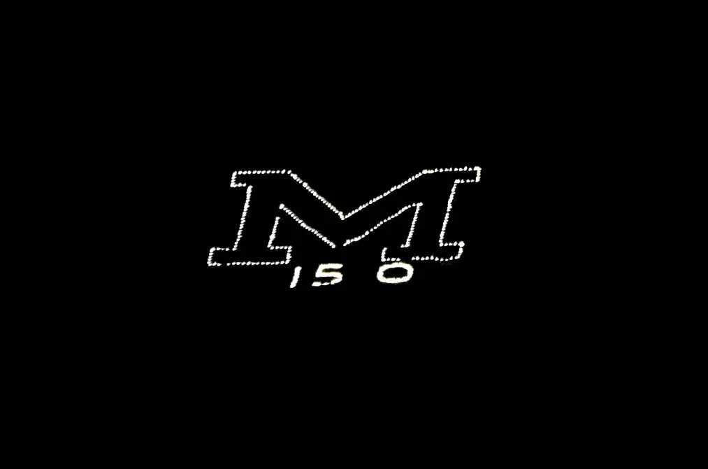 Lighted M on Mt. Zion with 150 below