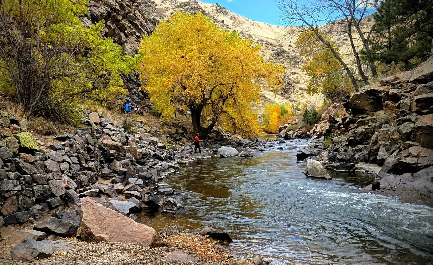 A Fall Day on Clear Creek and the Plains to Peaks Trail
