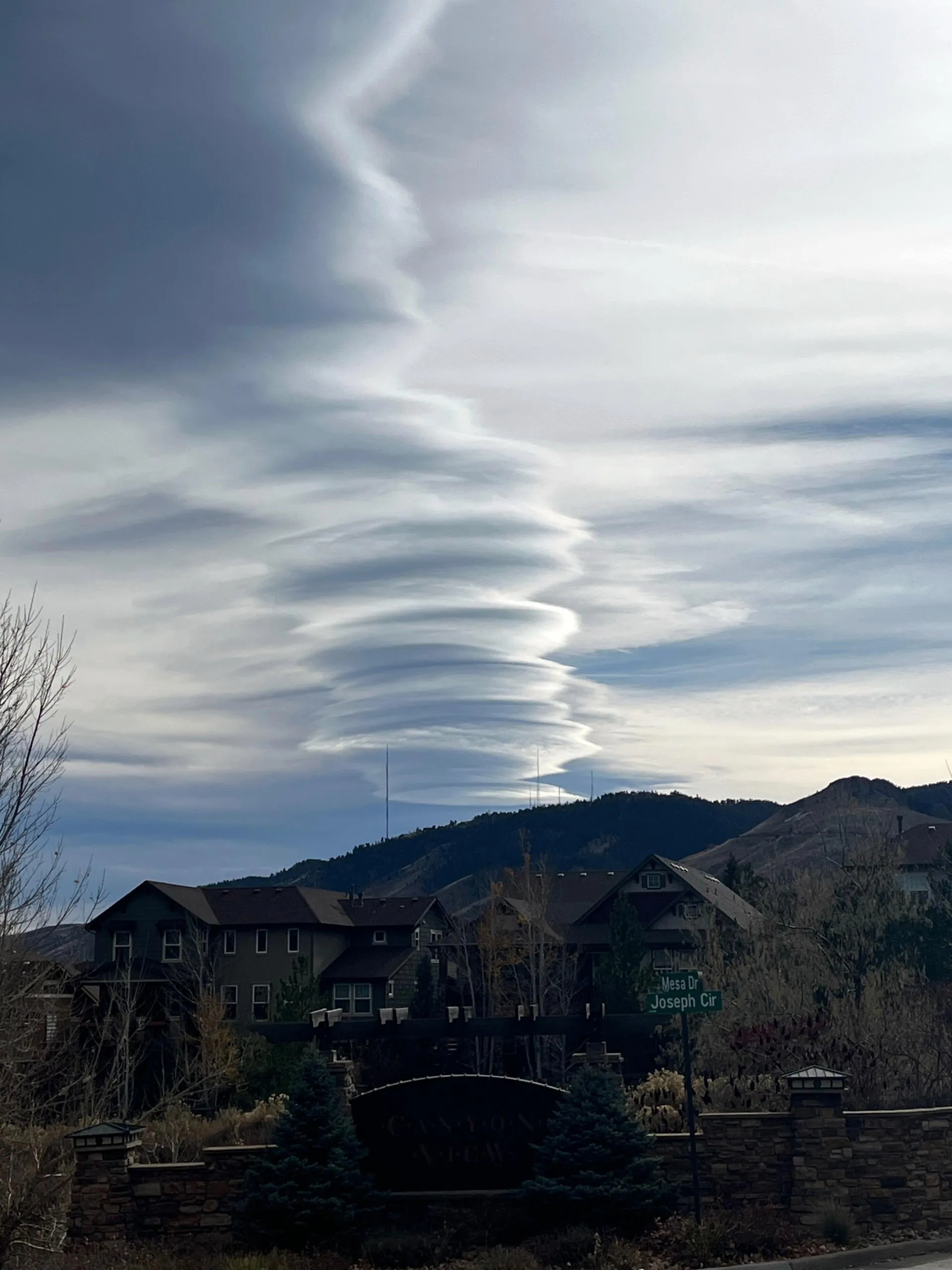 Curious Clouds Over Golden