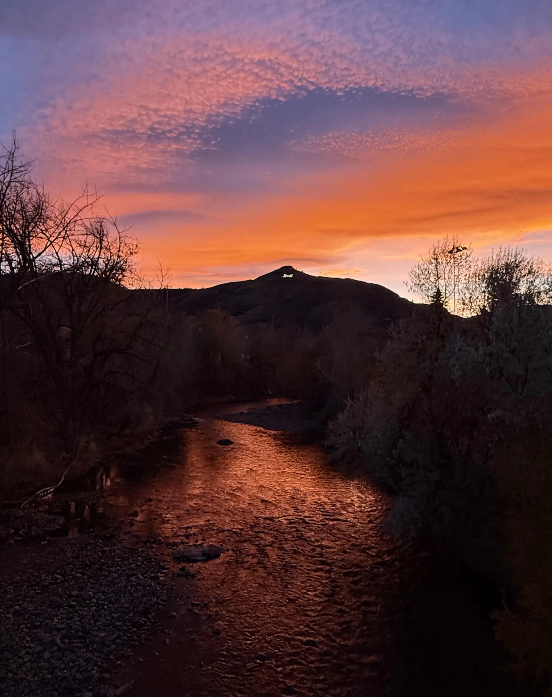 Sunset Over the Creek