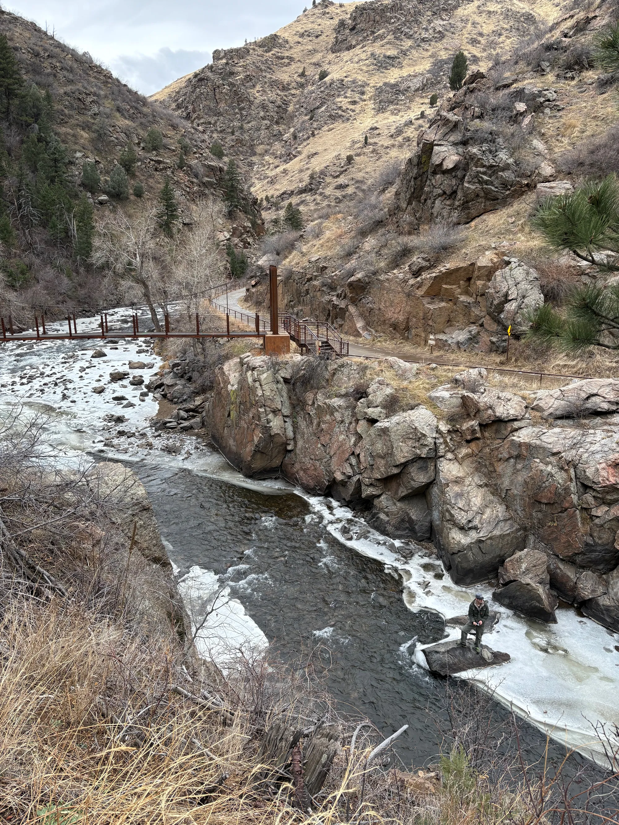 Fishing Clear Creek on New Year's Day