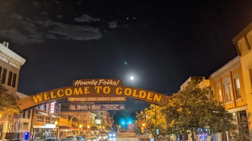 Full Moon, Tiny Art, Leadership Golden, Post-Industrial Golden, Rain Barrels, and Infrastructure