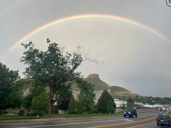 Rainbows, Hikes, Hair, Air Traffic, and a Notable Fire
