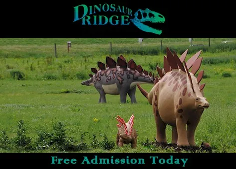 9:30AM Free Admission at Dinosaur Ridge