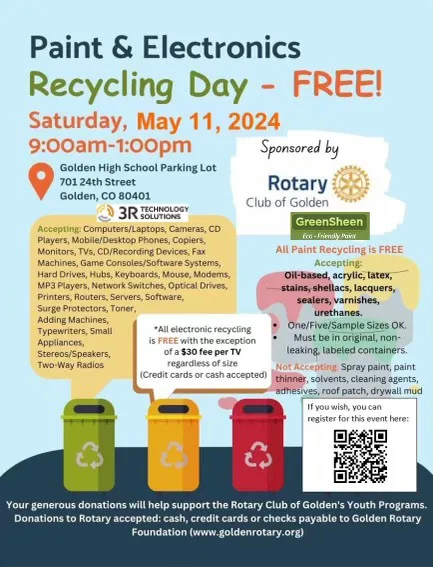 9AM-1PM Paint & Electronics Recycling