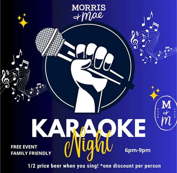 Karaoke night at Morris & Mae food hall
