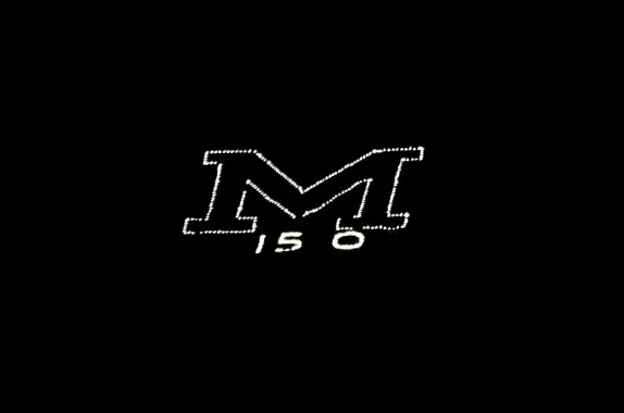 Lighted M on Mt. Zion with 150 below