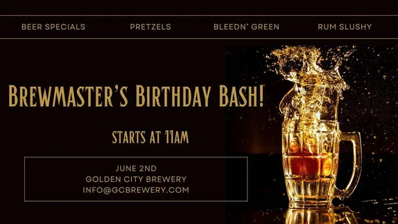 11AM Brewmaster's Birthday Bash @ Golden City Brewery