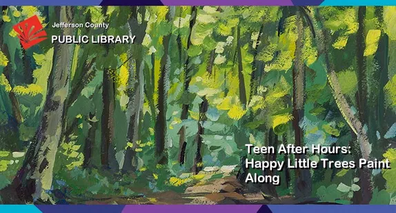 6-8PM Teen After Hours: Happy Little Trees Paint Along