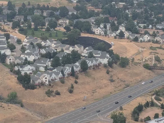 Fire in New Loveland Mine Park