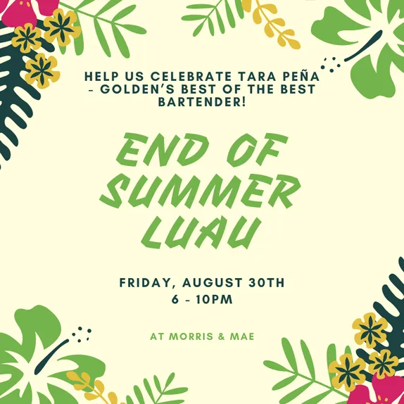 6-10PM End of Summer Luau