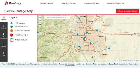 Handy Thing to Know: Power Outage Map