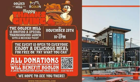 10AM-2PM BGOLDN Feed Those In Need Thanksgiving Feast @ The Golden Mill