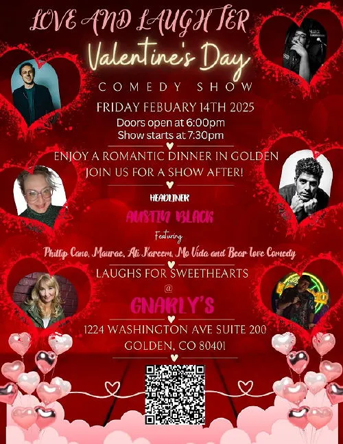 7:30PM Love and Laughter~ A Valentines Day Comedy Show @ Gnarly's