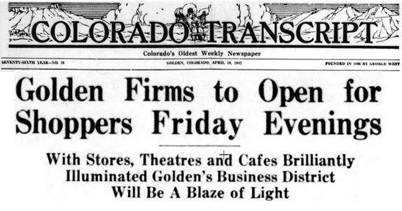 Evening Shopping to Support the War Effort