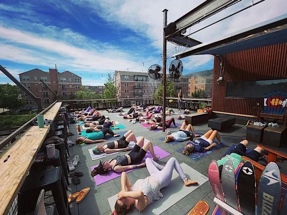 9:30-10:30AM Rooftop Yoga @ Golden Mill