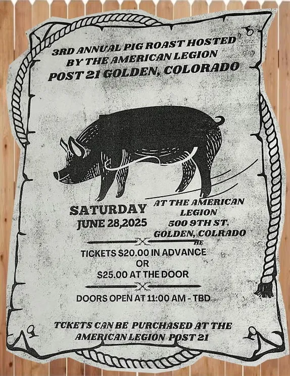 11AM 3rd Annual Pig Roast Fundraiser @ American Legion Post 21