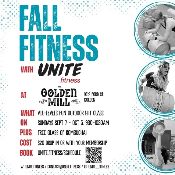9:30-10:30AM Sundays - Fall Fitness with Unite @ The Golden Mill
