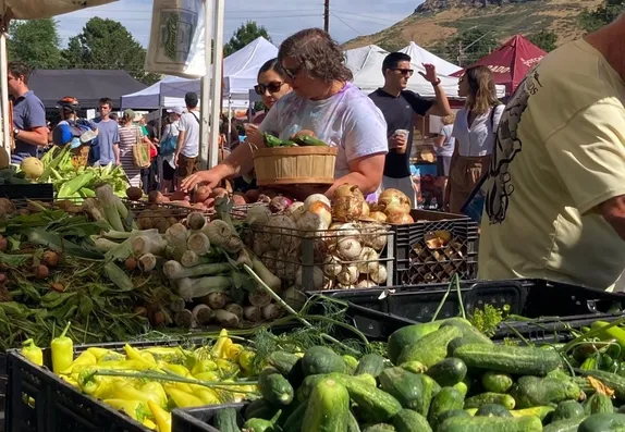 8AM-1PM Golden Farmers Market @ Corner of 10th and Illinois Streets