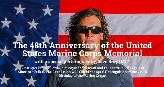 6:30PM The 48th Anniversary of the United States Marine Corps Memorial