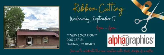 4-6PM Ribbon Cutting @ Alpha Graphics New Location