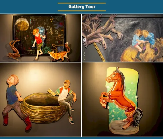 11-11:25AM Gallery Tour - Sarah Tenney & Jenna Annuziato @ Foothills Art Center - Astor House