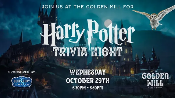 6:30-8:30PM Harry Potter Trivia @ The Golden Mill