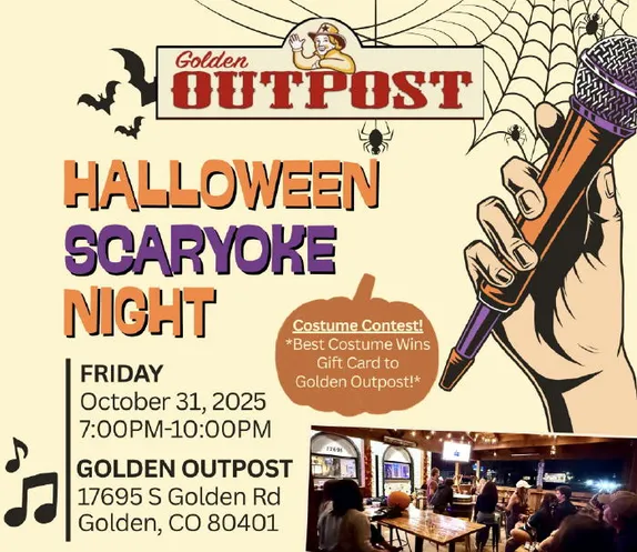7-10PM Halloween Scaryoke and Costume Contest @ Golden Outpost
