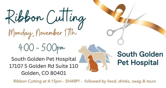 4-5PM Ribbon Cutting:  South Golden Pet Hospital @ South Golden Pet Hospital