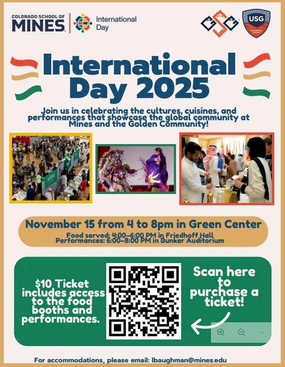 Tomorrow: International Day @ Mines