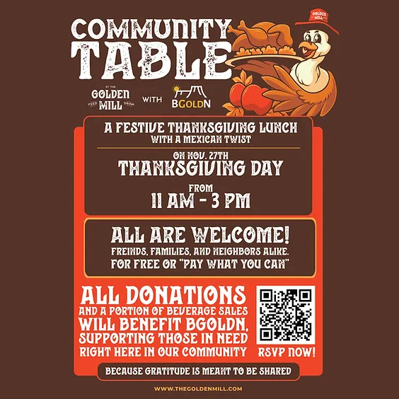 11AM-3PM Community Table @ Golden Mill