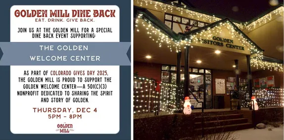 5-8PM Dine Back to Support the Welcome Center @ Golden Mill