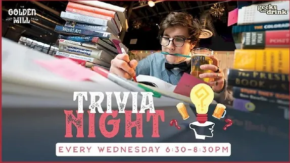 6:30-8:30PM Trivia Wednesdays @ Golden Mill