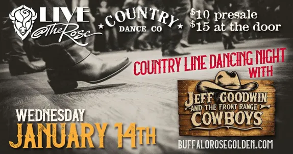 7-11PM Country Line Dancing with Jeff Goodwin and The Front Range Cowboys @ Buffalo Rose