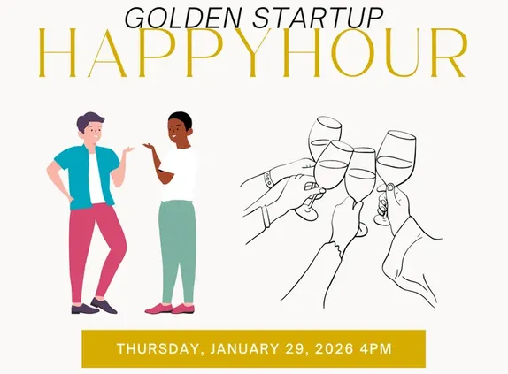 3PM Golden Startup Happy Hour @ Buffalo Rose