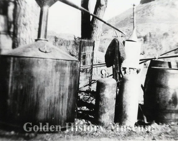 Dead Man and Starving Cat Guard Liquor Factory