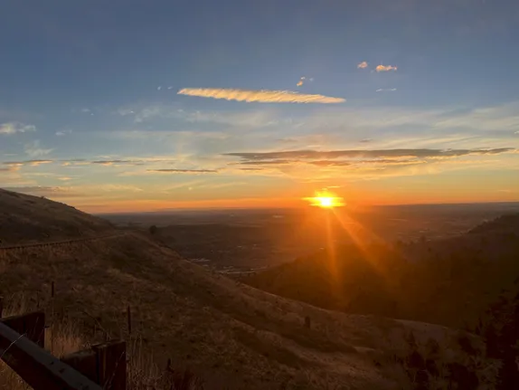 First Sunrise Ride of the Year on Lookout