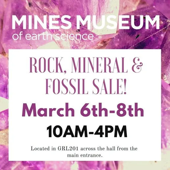 10AM-4PM Spring Rock, Mineral and Fossil Sale