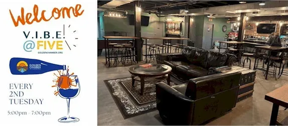 4:45-7PM Ribbon-Cutting for Down Low Billiards Hall, followed by VIBE@Five